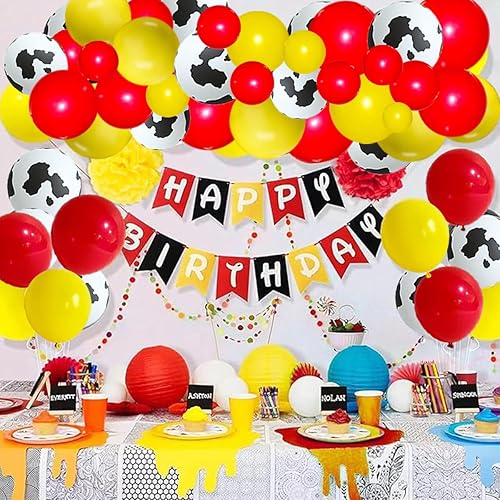 Miniatura 76 de Kit de guirnalda de globos rojos y blancos y plateados: 122 globos rojos y blancos, globos rojos y plateados, globos de graduación para cumpleaños