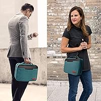 Vista 2 de LABNNA Funda para la Biblia para hombres, funda grande de transporte para la Biblia, bolsa multifuncional con cremallera, protege los artículos