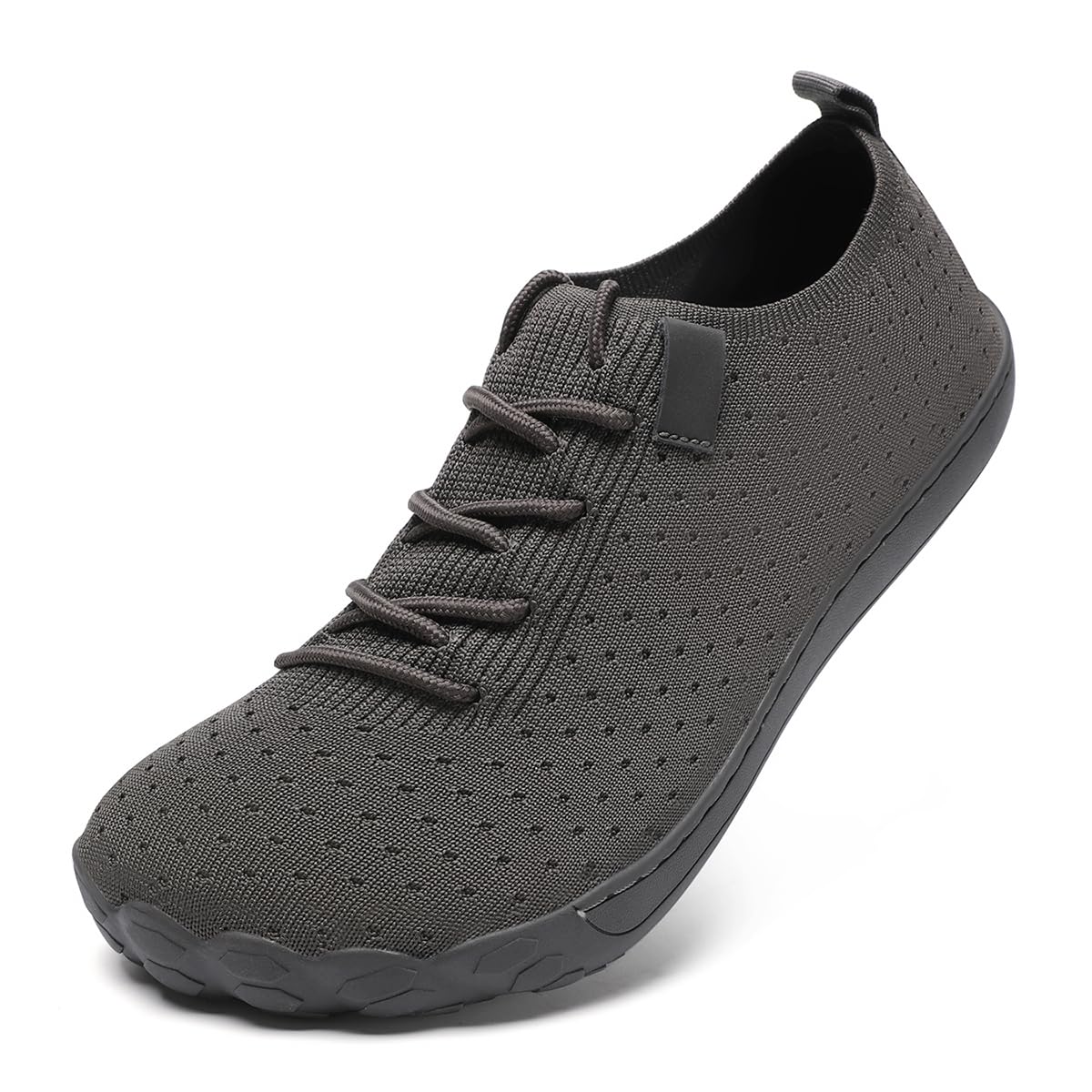 DLWKIPV Mens Barefoot Shoes Wide Toe Box Zero Drop Non Slip Sports Running Walking Athletic Footwear Workout Trail Grounding Lightweight Outdoor Casual Fashion Sneakers