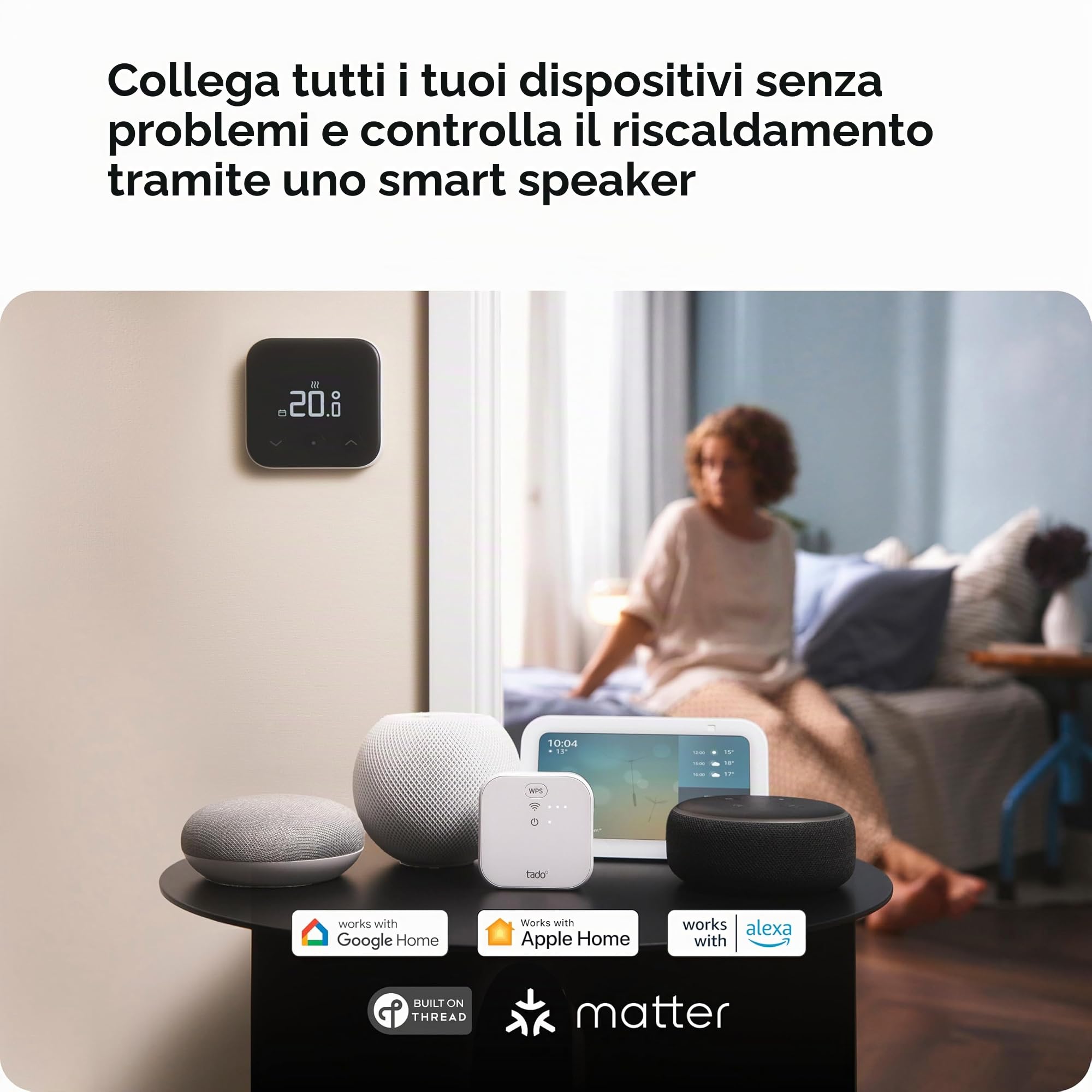 Wireless Smart Thermostat X - Starter Kit (TC) [UK] + Stand [incl. programmatore con controllo dell'acqua calda e OpenTherm]