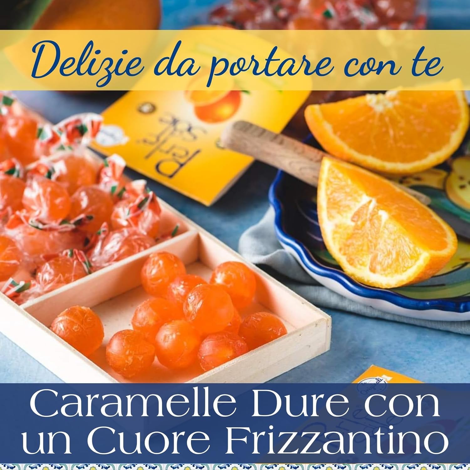 Bonbons durs à l'orange 1000 Gr. - Perle di Sole