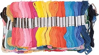 Fictory Hilos de bordado de 200 colores, herramienta de costura duradera, perfecta para manualidades