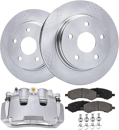 Miniatura 48 de Detroit Axle - Kit de freno trasero para Chevy GMC Suburban Silverado Sierra Yukon XL 1500 Tahoe Escalade 2007-2013 Rotores de freno de disco de