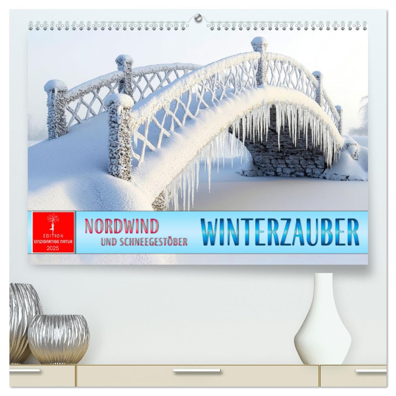 Winterzauber - Nordwind und Schneegestöber (hochwertiger Premium Wandkalender 2026 DIN A2 quer), Kunstdruck in Hochglanz: Erleben Sie die Poesie des Winters - jeden Tag aufs Neue. (CALVENDO Natur)