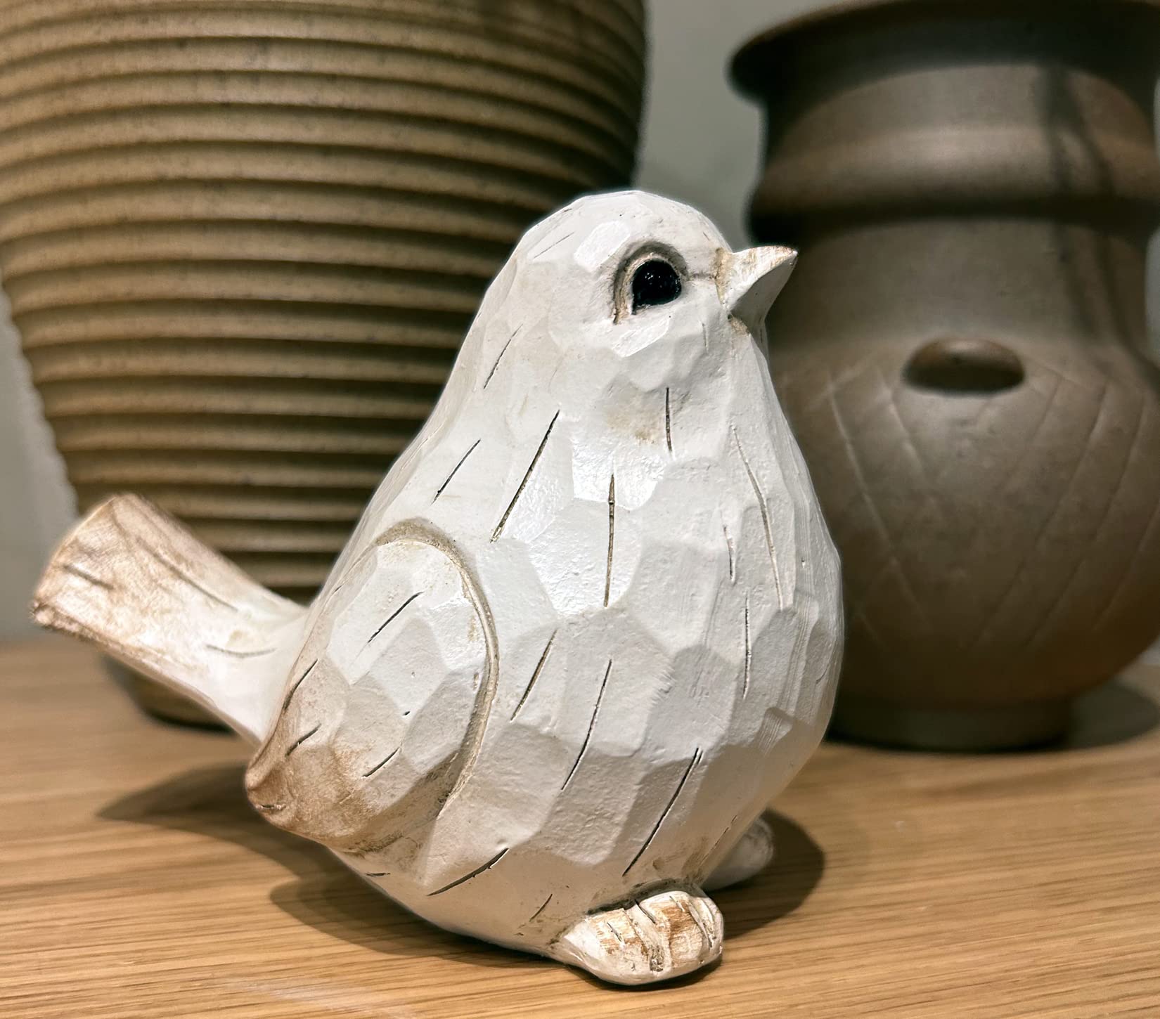 Amazon.co.jp: realideas ホワイト モダン ファームハウス 鳥の