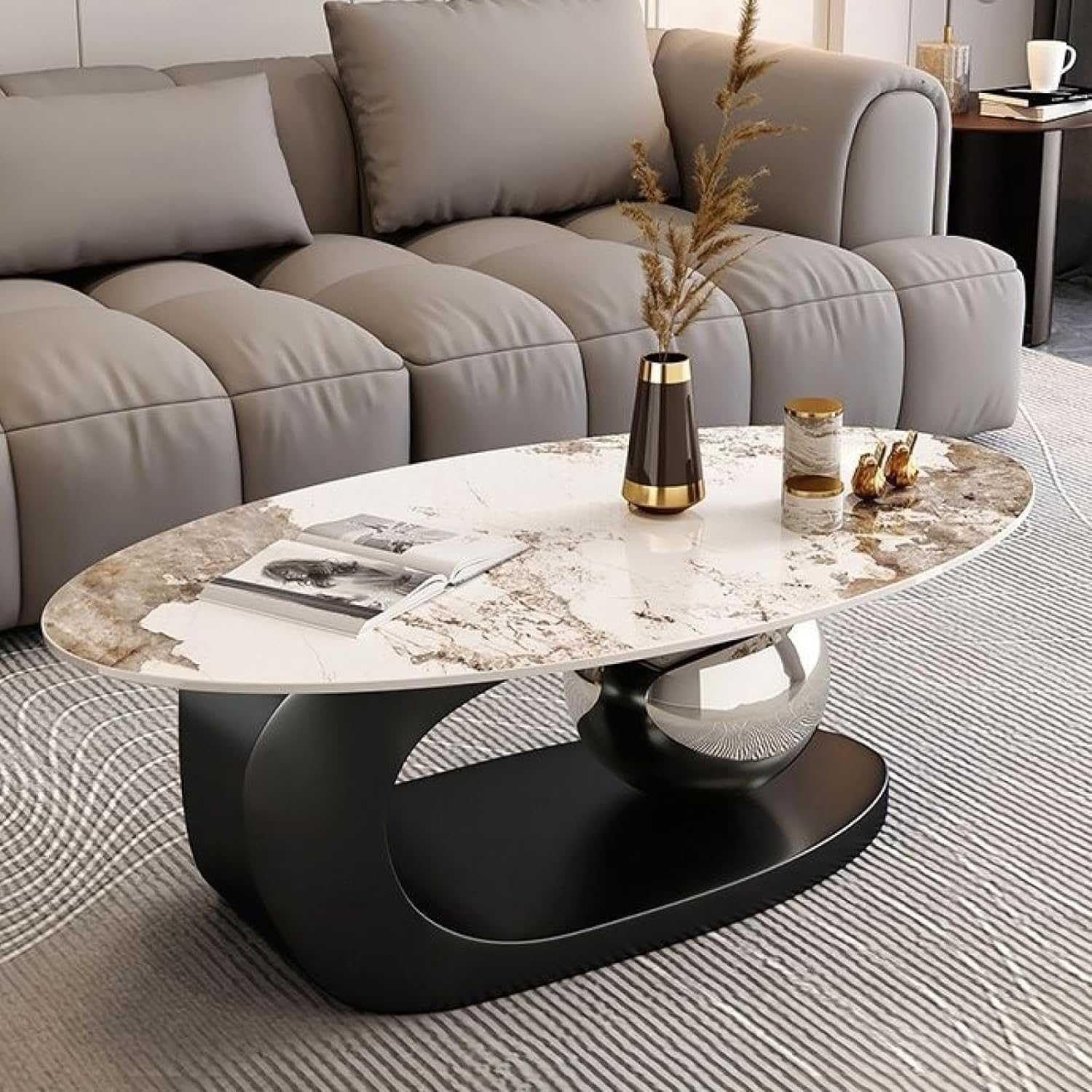 Kinnia Design - S/2 Mesa Auxiliar Oro Metal-cristal 38,50 X 38,50 X 61 Cm Dentro De Mesa Auxiliar