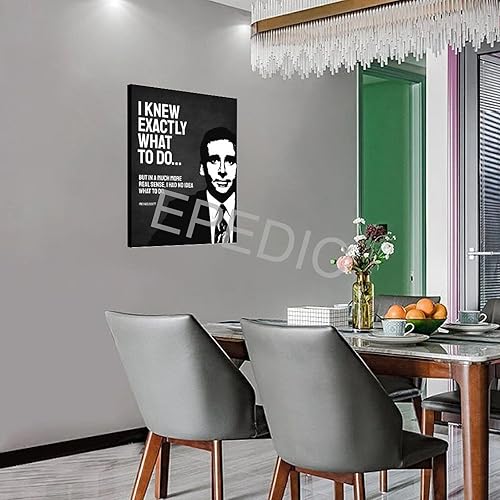 Miniatura 3 de EPEDIC Póster de Michael Scott Life Coach con citas inspiradoras (1) póster en lienzo para decoración de pared, pinturas para sala de estar,