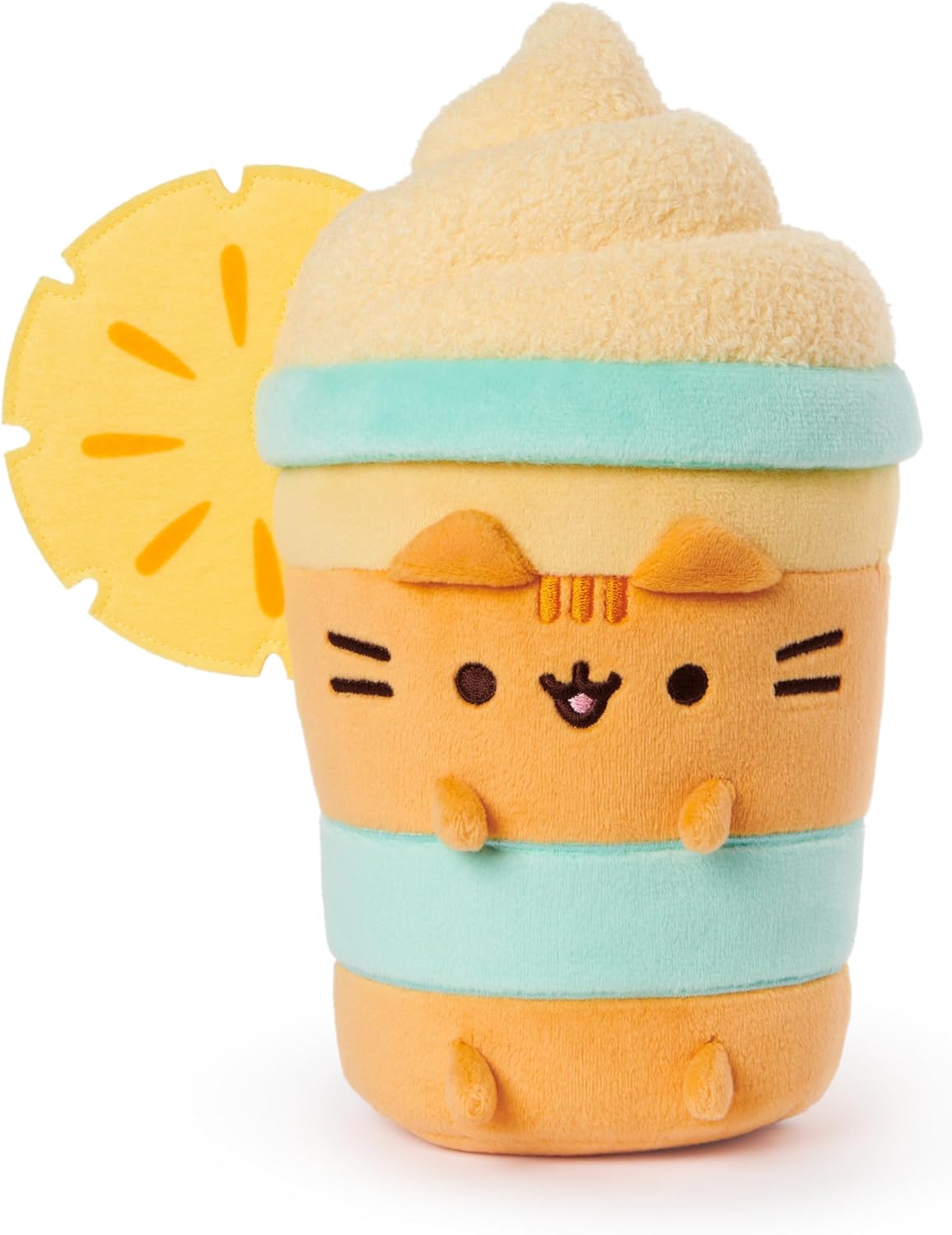 GUND Pusheen Pineapple Float Plush, Cat Stuffed Animal for Ages 8 and Up, Orange, 9.5”