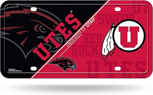 Miniatura 142 de NCAA etiqueta de metal para auto, negro