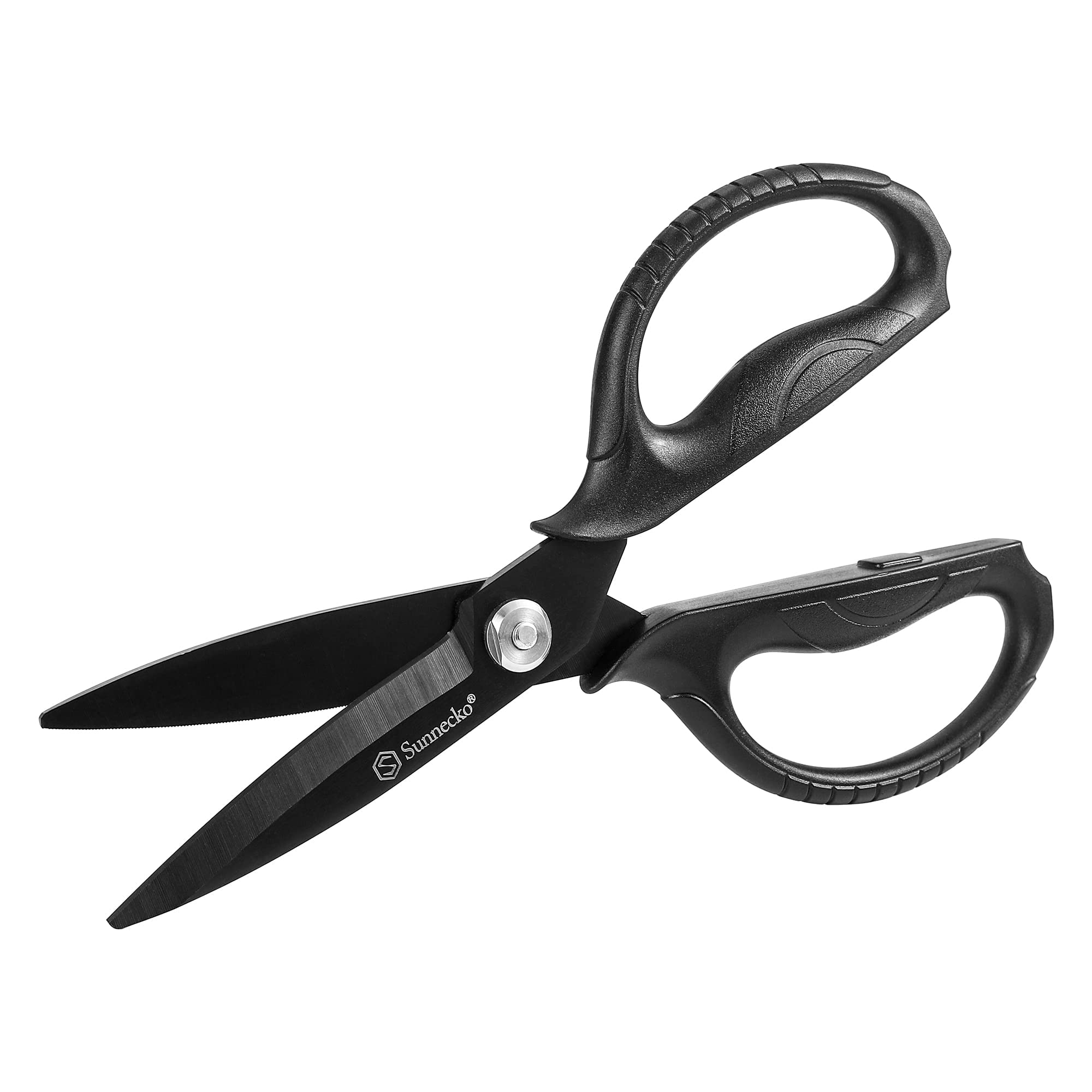 Sunnecko Küchenschere Haushaltsschere Schere Küche - 8 Zoll Bonsai Schere Micro Mehrschichtige Japanische Küchenschere Schwarz Titanbeschichtete Kräuterschere Edelstahl Gemüseschere Kitchen Scissors