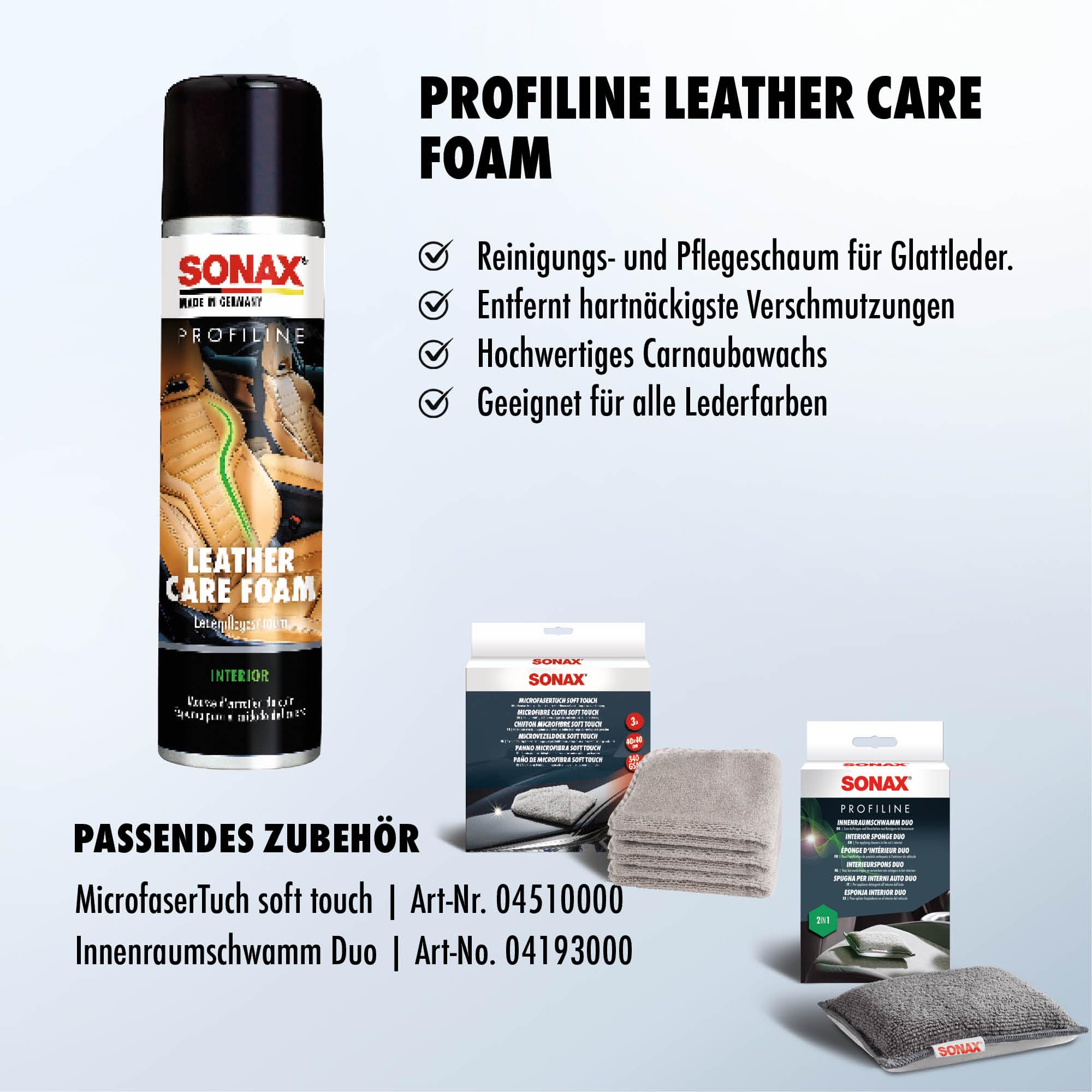 1x 1L SONAX PROFILINE SENSITIVESURFACE DETAILER KUNSTSTOFFREINIGER PFLEGEMITTEL