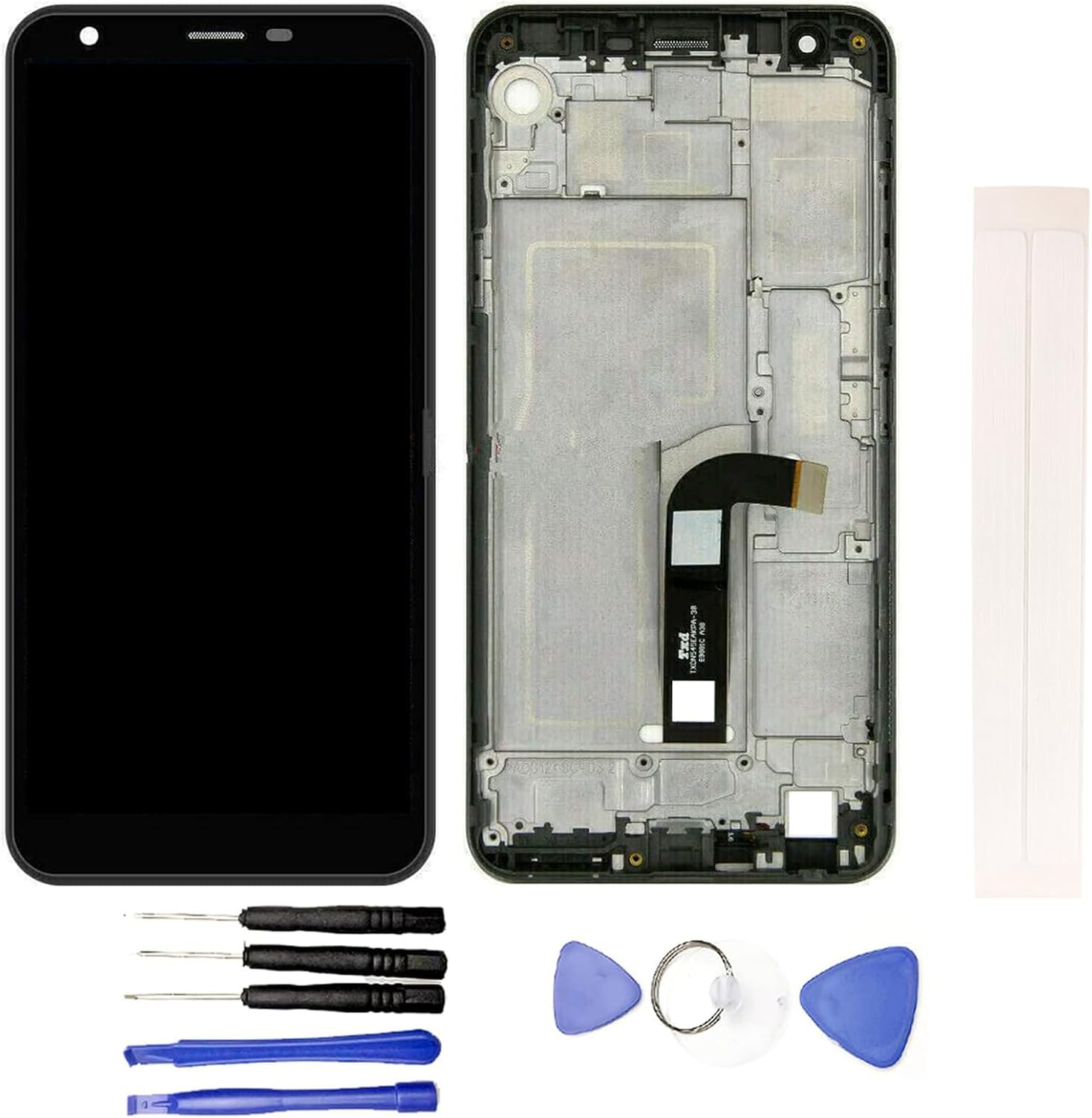 LCD Display & Replacement Touch Screen Digitizer Assembly with Free Tools for L-G K30 2019 LM-X320QM/ Escape Plus X320CM/ Arena 2 X320AP /Prime 2 X320AA / Aristo 4+ LX320TA Black with Frame