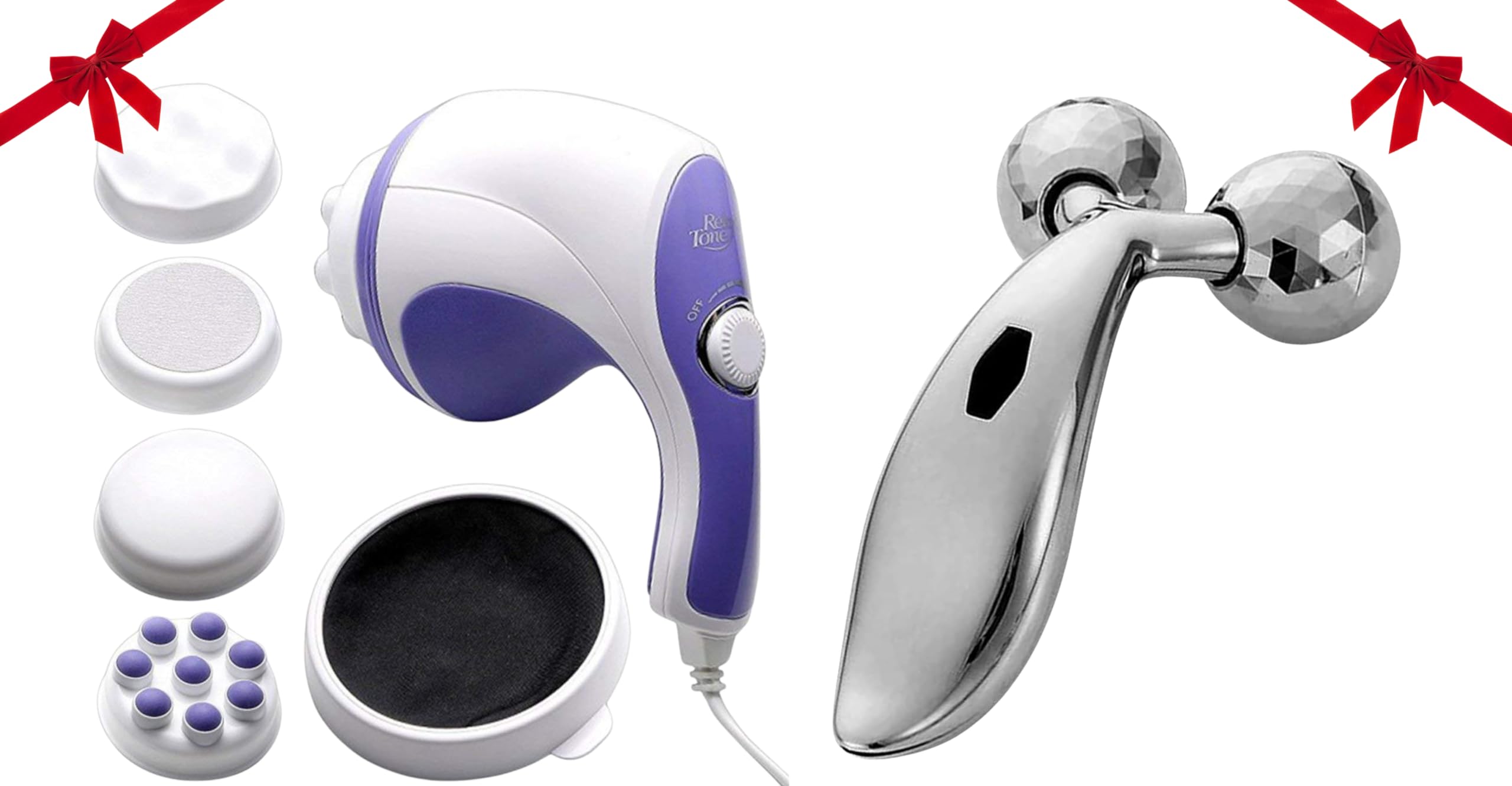 RFV1 COMBO Relax And Spin Tone Full Body Massager(Electric) and 3d Manual Face Massager& Face Roller For Glowing Skin | Self Care Product | Body Massage Tool (B0CSDM5CWK) Amazon Price History, Amazon Price Tracker