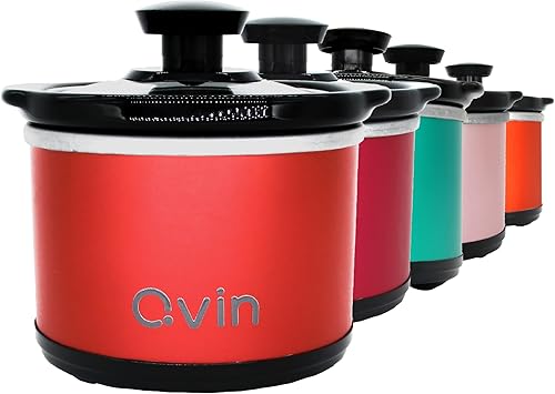 Mini olla de cocción lenta redonda de 0.65 cuartos de galón, calentador de olla de fusión de fondue con cocodrilo de gres apto para lavavajillas,