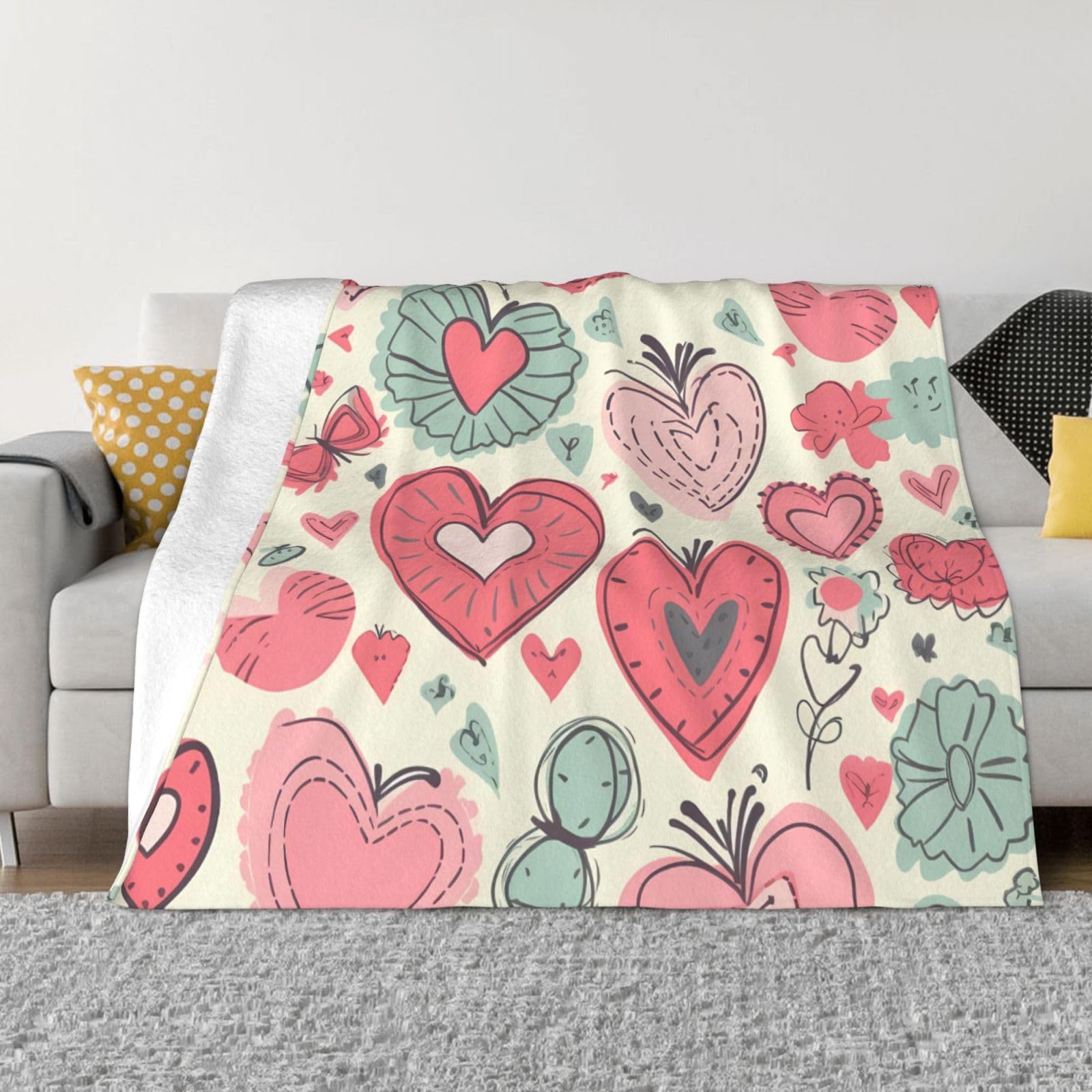 Couverture en flanelle douce 152x203cm | Plaid Microfibre Confortable