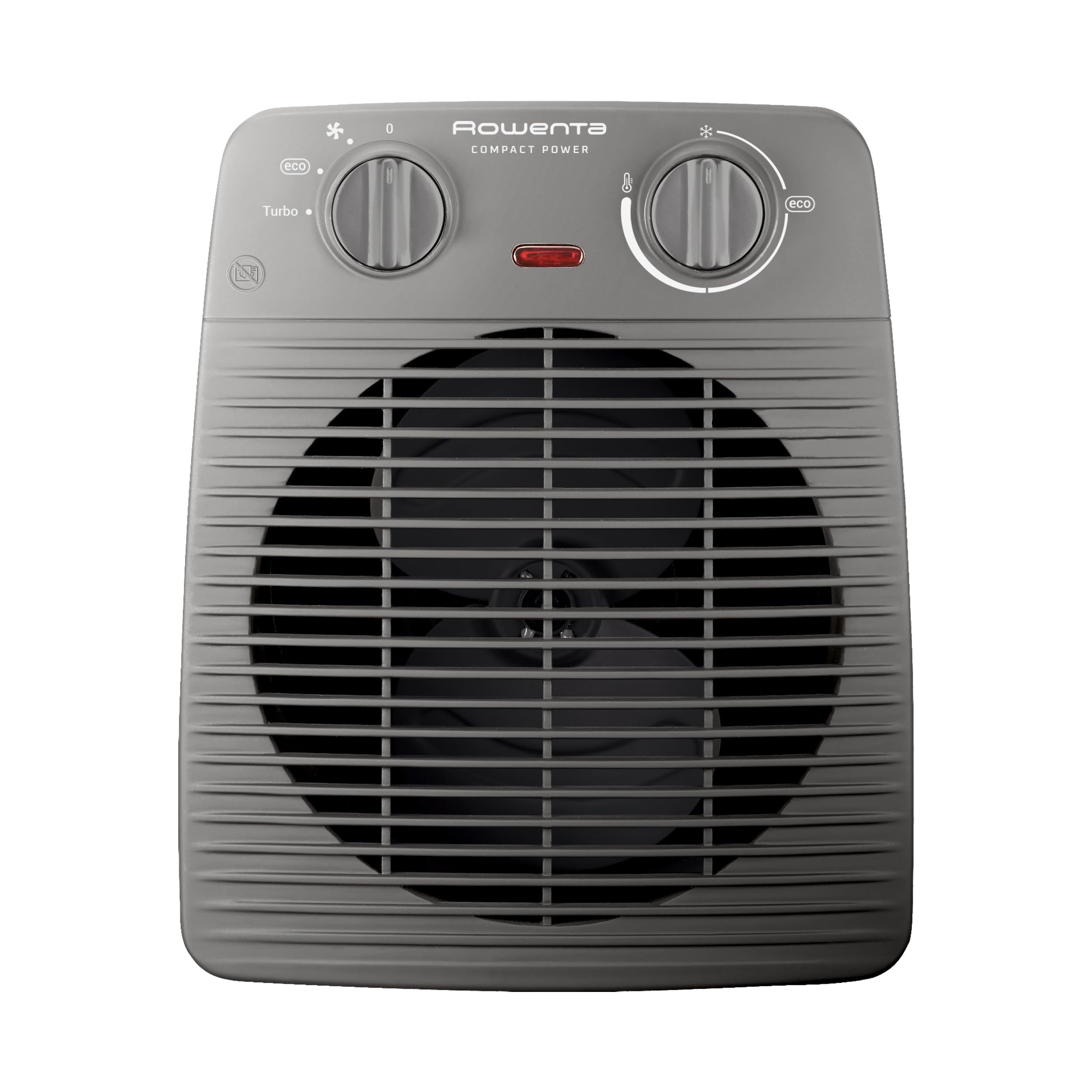 Rowenta Compact Power Heizlüfter SO2212F0, 2 Leistungsstufen, Thermostat, Kühlstufe, Grau
