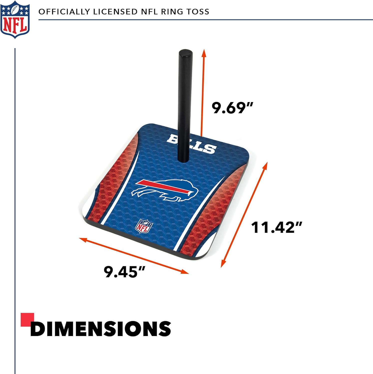 Wild Sports NFL Quoits Set with Direct Print HD Team Graphics – Tailgate Ring Toss Game – Great Gift for Any Football Fan! Ring Toss Family Outdoor Games for The Beach, BBQ, or Tailgate Party