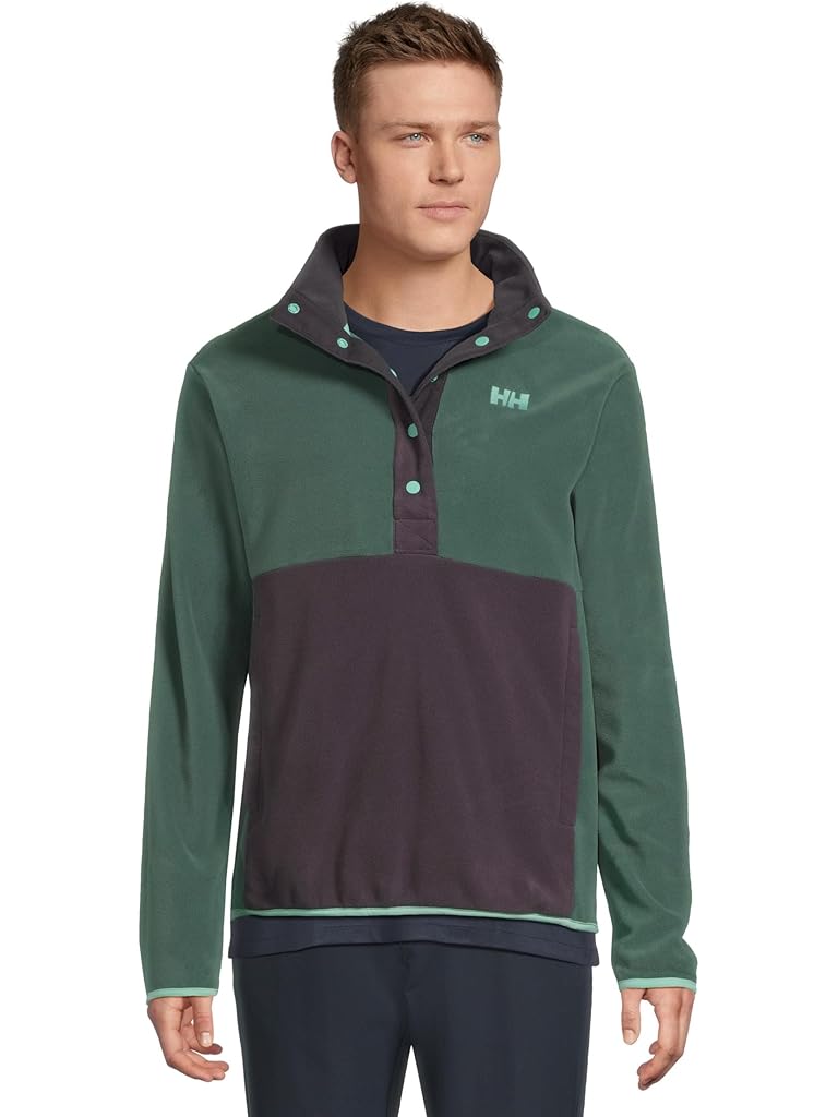 Green Helly Hansen Daybreaker Snap Pullover