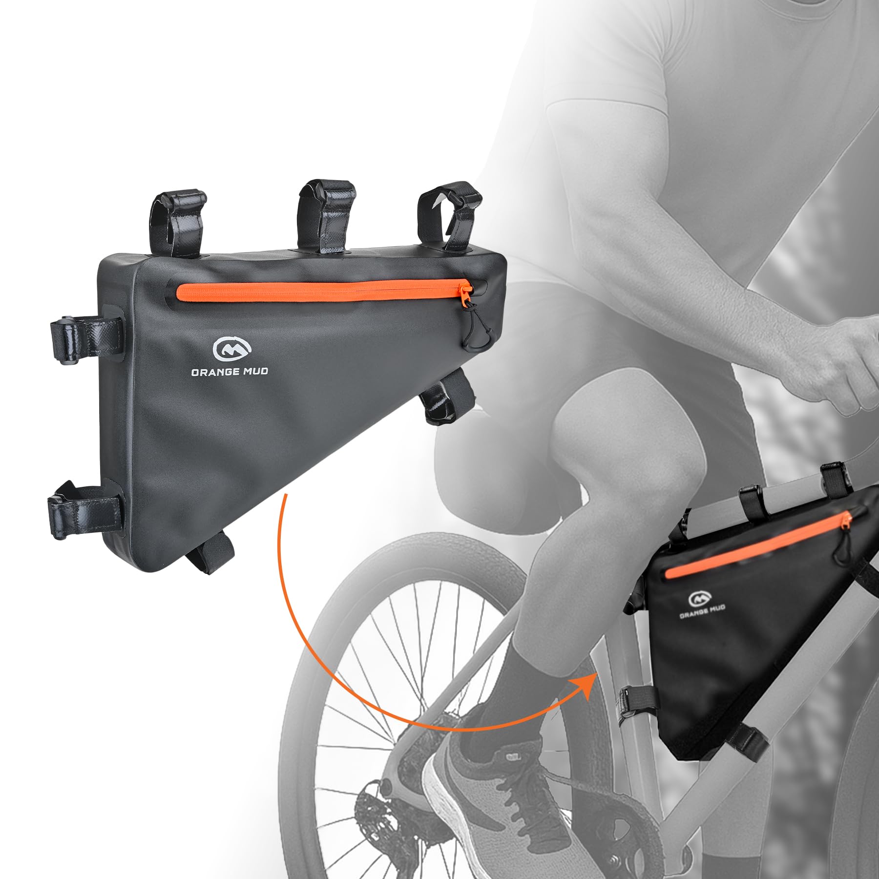 Amazon.com: Orange Mud Waterproof Bike Frame Bag – Welded TPU