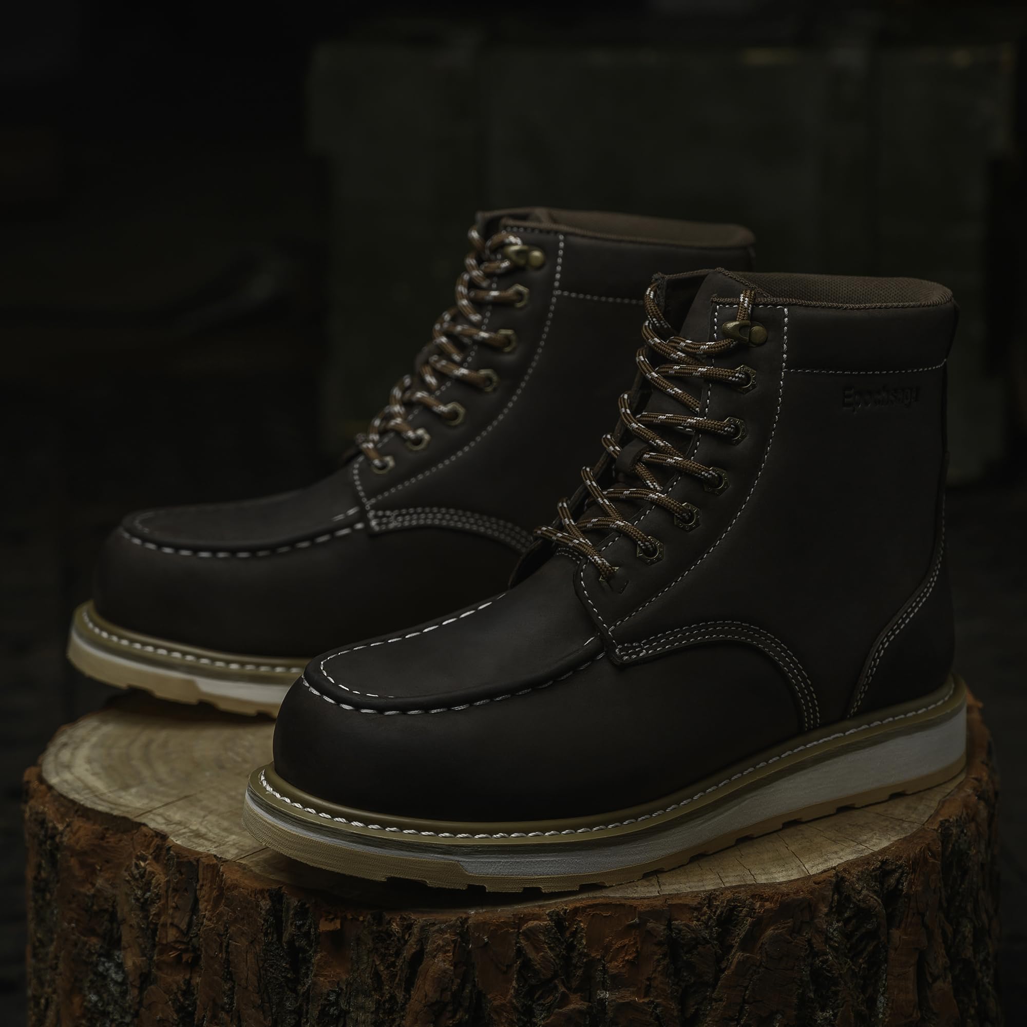 Acciaio Moc Toe impermeabile Stivali da lavoro di sicurezza per gli uomini, isolati scarpe da costruzione industriale