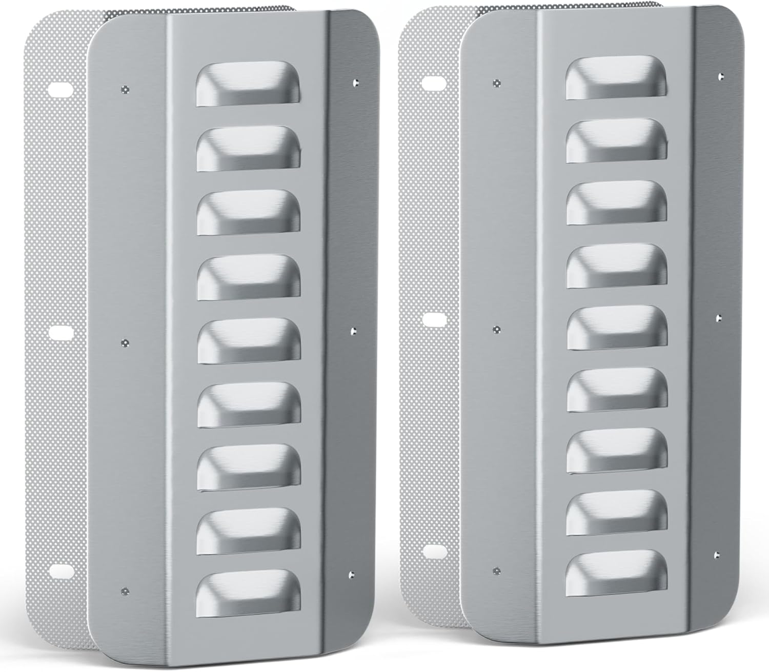 4 Pcs Shipping Container Air Vent Kits, Galvanized Steel Transportation Container Vents, Passive Cross Shipping Container Ventilation Panels for 20ft Storage Containers/Cargo Containers