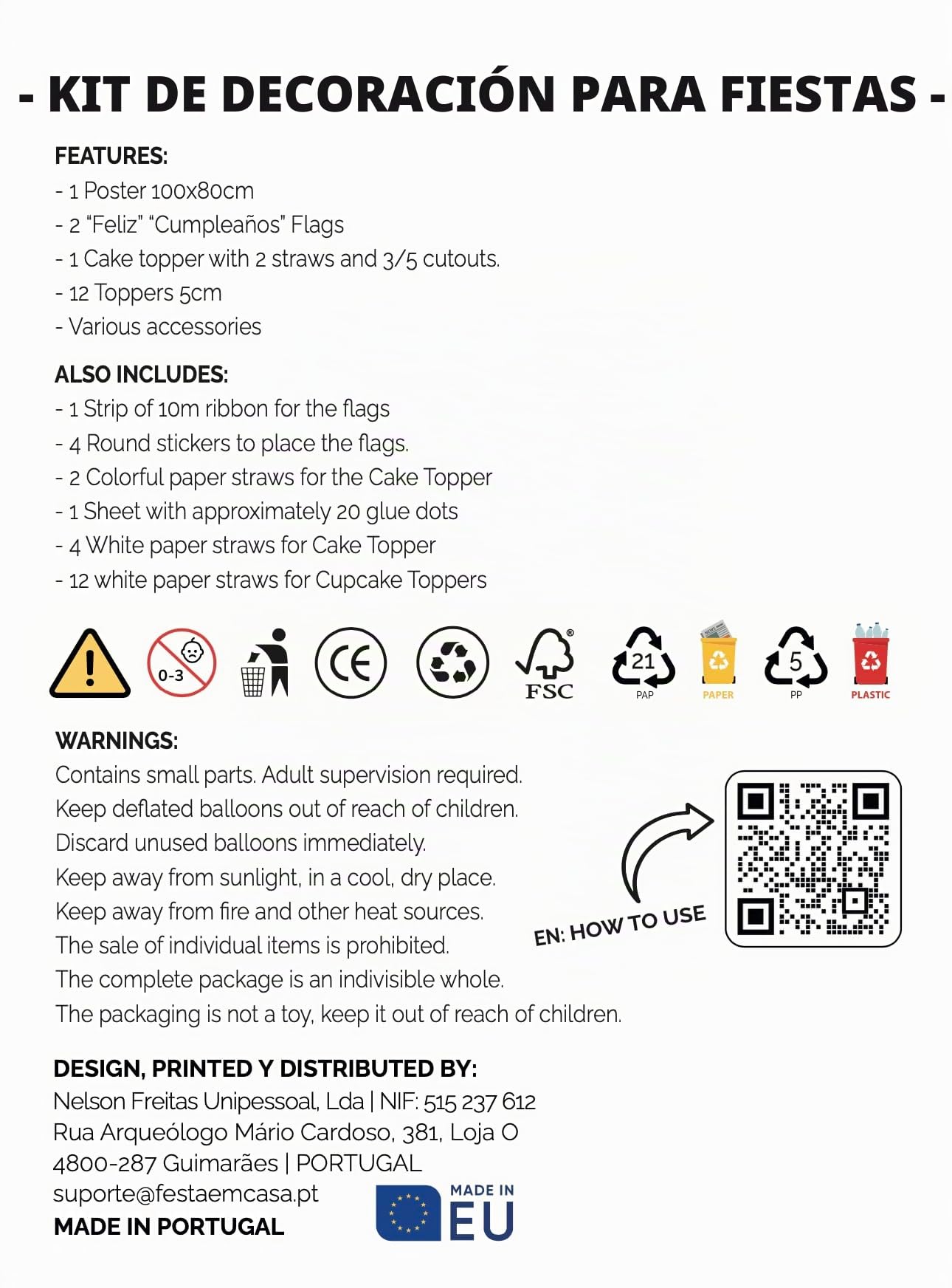 Decoración Cumpleaños Pocoyyoo - 1 Cartel 100x80cm, 2 Banderines, 1 Cake Topper, 12 Toppers - Diseño para Fiestas Infantiles (Pack 3)