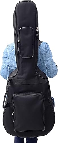 Bolsa de guitarra jumbo gruesa e impermeable de 42 pulgadas y 43 pulgadas para guitarra acústica
