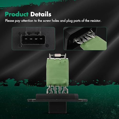 Miniatura 676 de SCITOO Resistencia de motor de ventilador HVAC para 2008-2013 para Chrysler 300/2008-2016 para Town & Country/2008-2010 para Dodge Charger/2008-2018