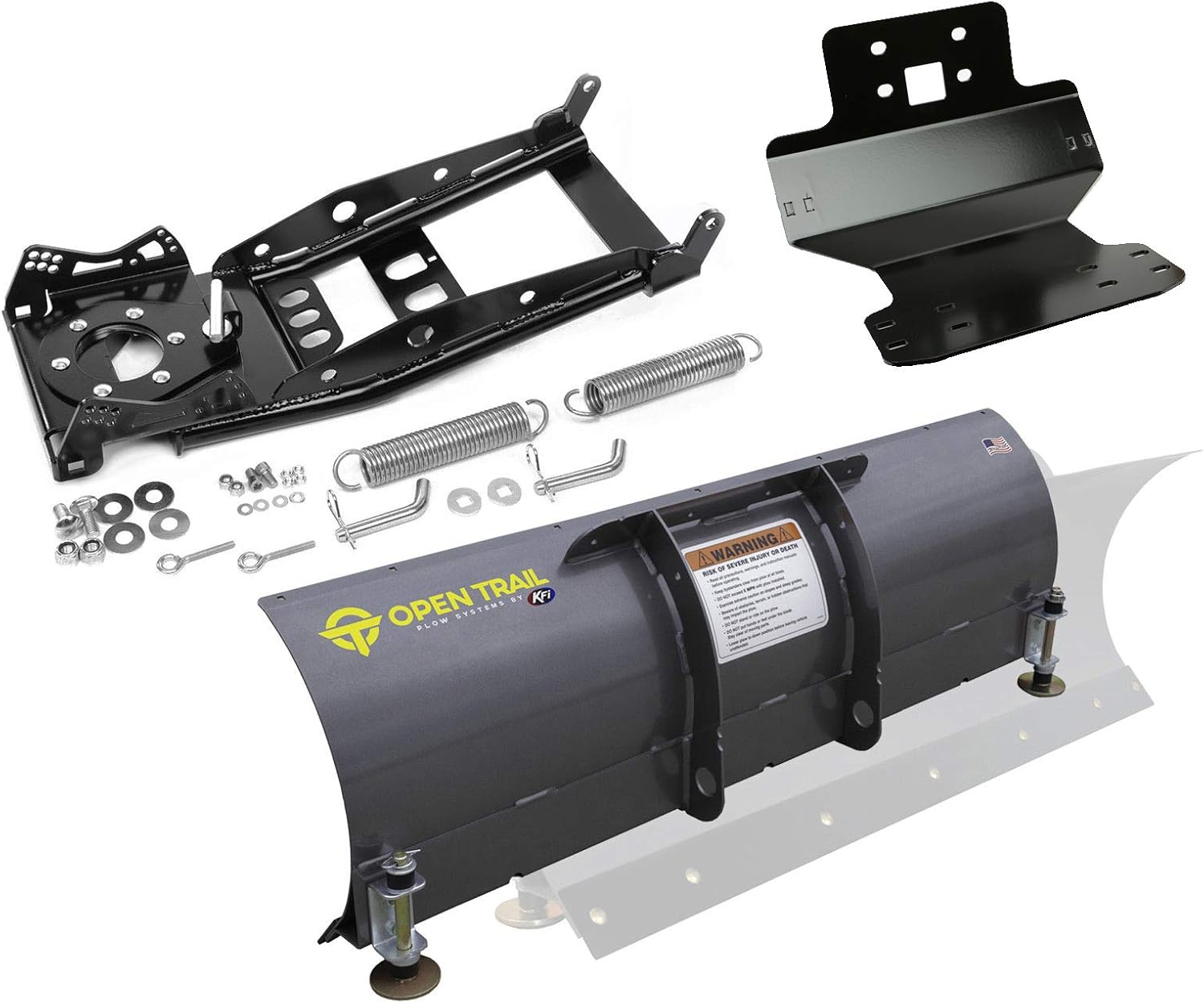 Open Trail by KFI 60" Steel Straight Blade Snowplow/Mount