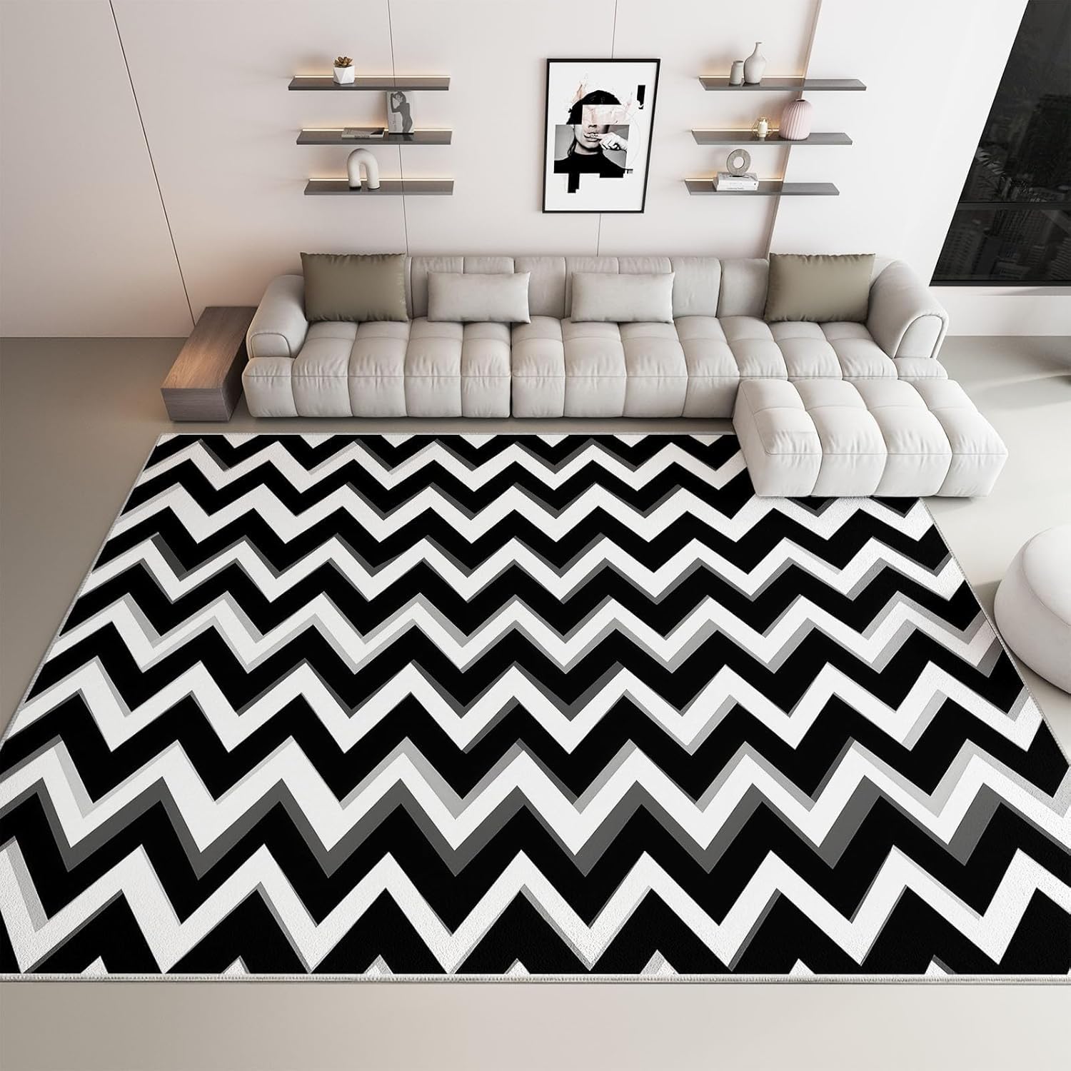 Tapis de salon abstrait 180x270 cm pour transformer votre chambre ou bureau