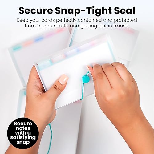 Miniatura 3 de Yoobi Juego de organización de tarjetas de índice, paquete de 4, tarjetas de índice de 3 x 5 con separadores de pestañas coloridos en estuches de