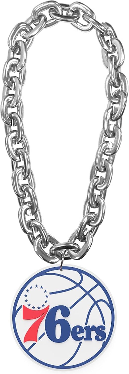 aminco Philadelphia 76ers Fan Chain, Silver