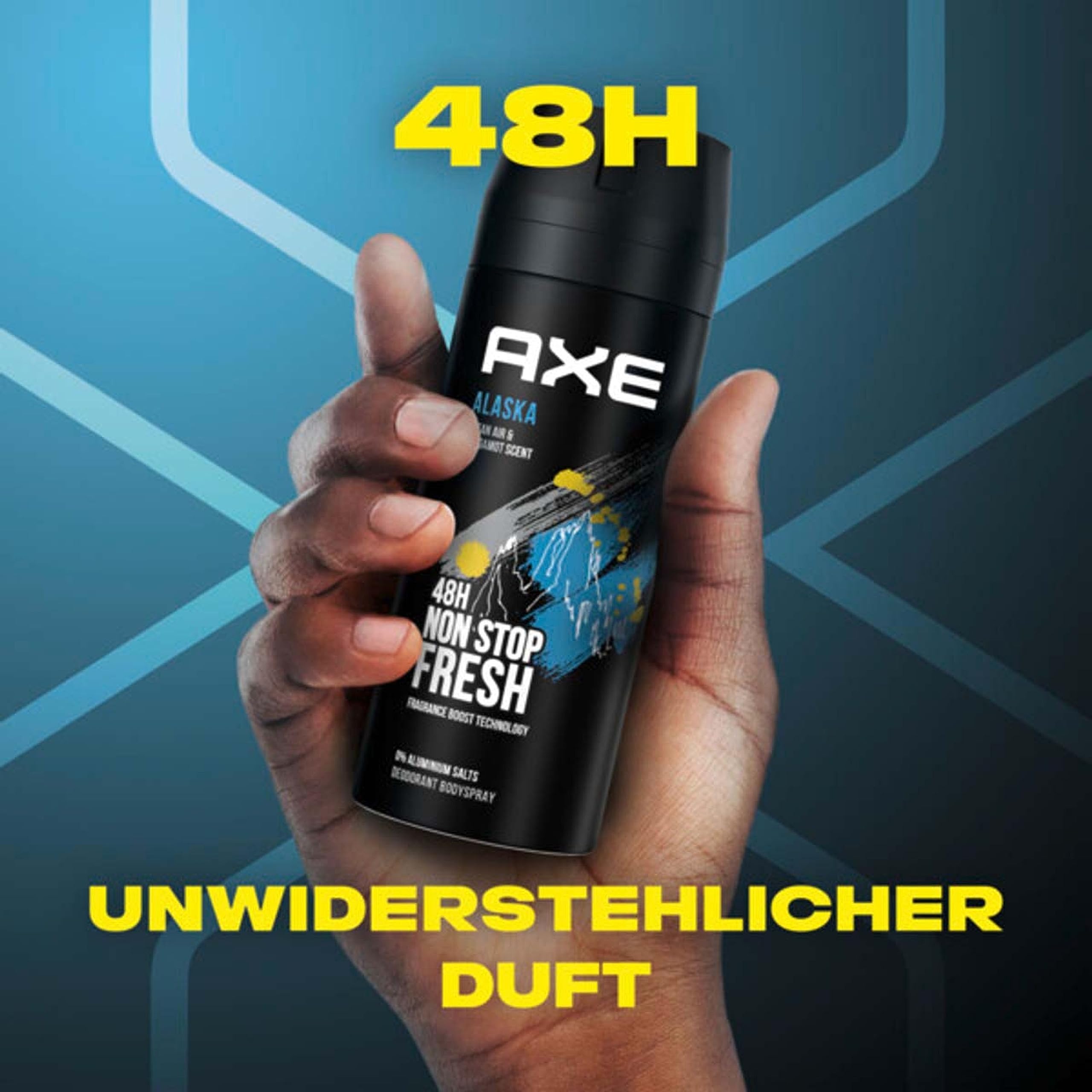 AXE Alaska Deo 24x 150ml Deospray Deodorant Bodyspray ohne Aluminium Herren Männer Men