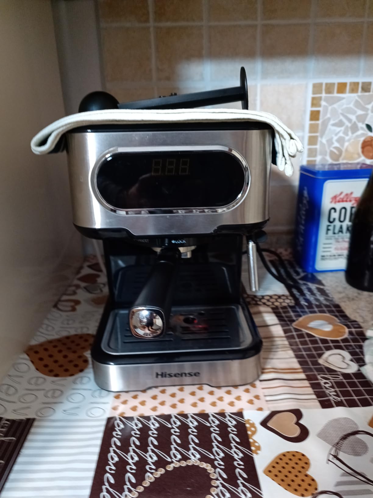 Macchina Caffè Hisense HESCM15DBK - Espresso Con Macinato E Cialde ESE 44mm | 15 Bar, Touch Screen, Argento - Foto 8