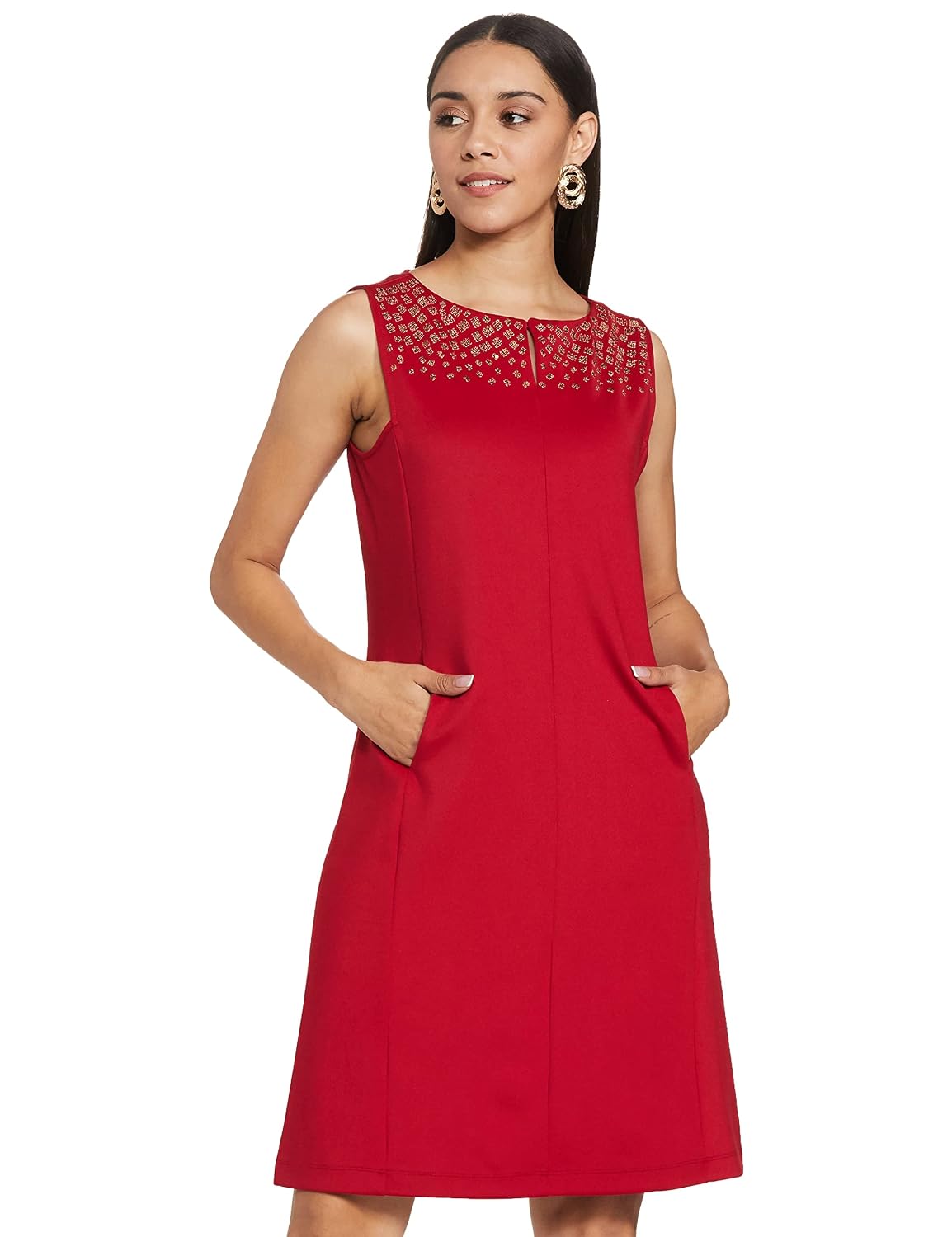 RIVER Women's 97% Polyester, 3% Lycra RS2NJDR314A Above The Knee Cocktail Dress - Review, Price and Buying Guide