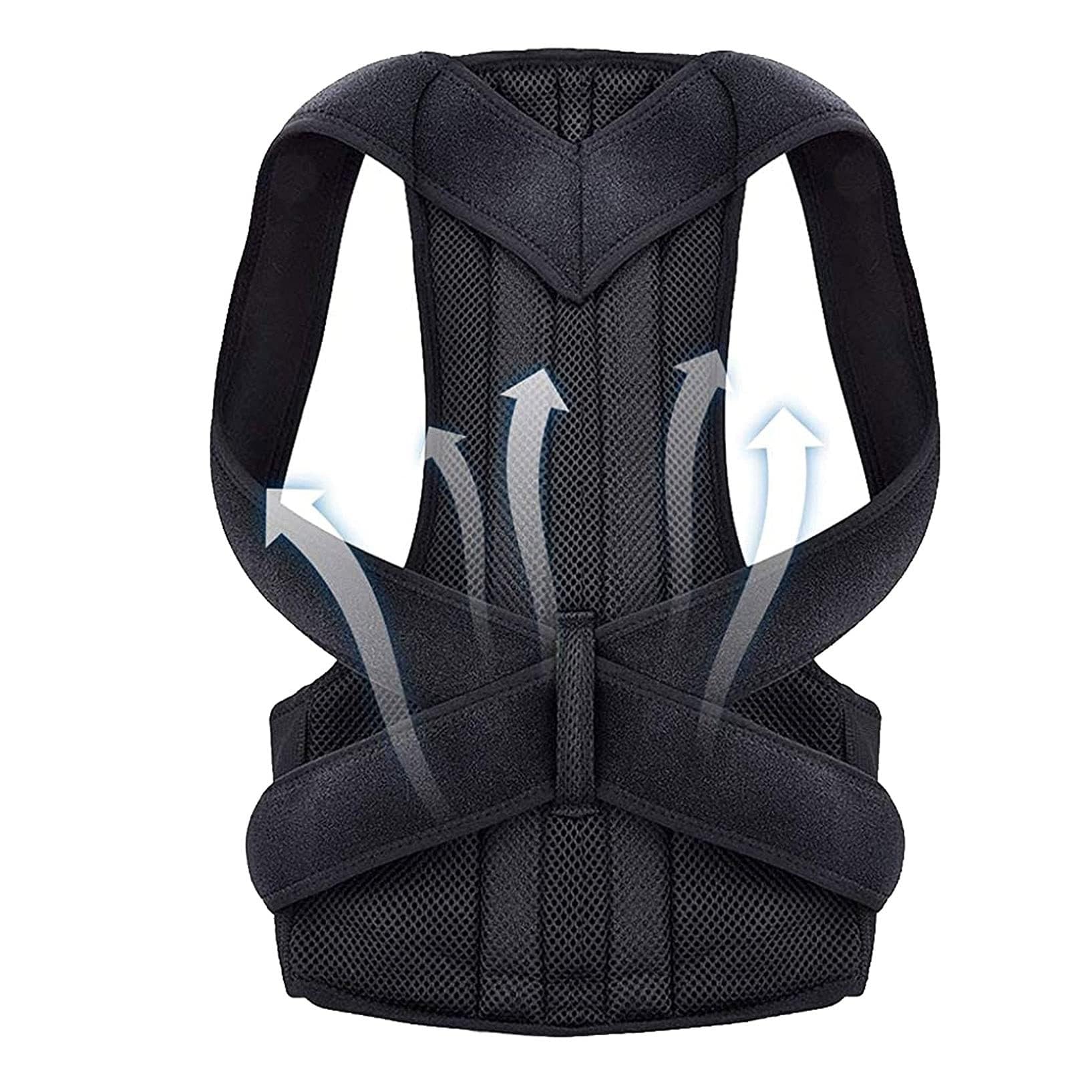 Correcteur de posture dos voûté : redresseur de dos et ceinture de soutien complet XL