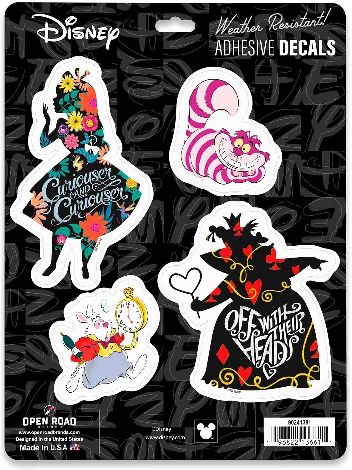 Disney Minnie Mouse Adhesive Vinyl Decals - Cute Minnie Stickers for Car or Truck, 1 Pack (4 Count)