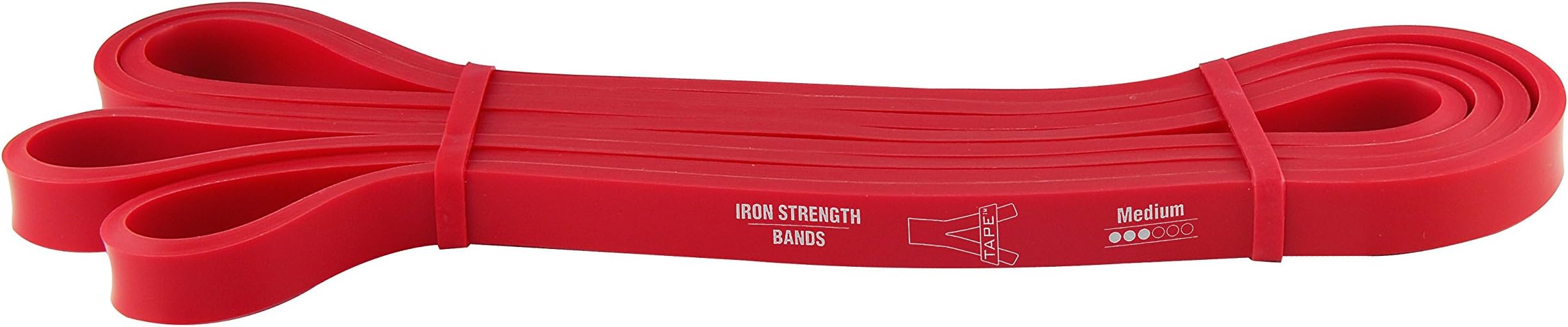 A-Tape Gym Exercise Super Loop Band Light Resistance Band Aerobic & Cardio, 41 Inch Long (Red, 82 Inch Diameter)