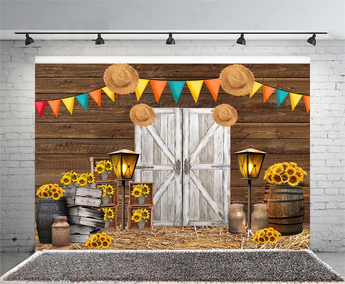 Western Cowboy Party Backdrop – 7x5ft Vinyl Photo Booth Background For Wild West Birthday Decor - View #2