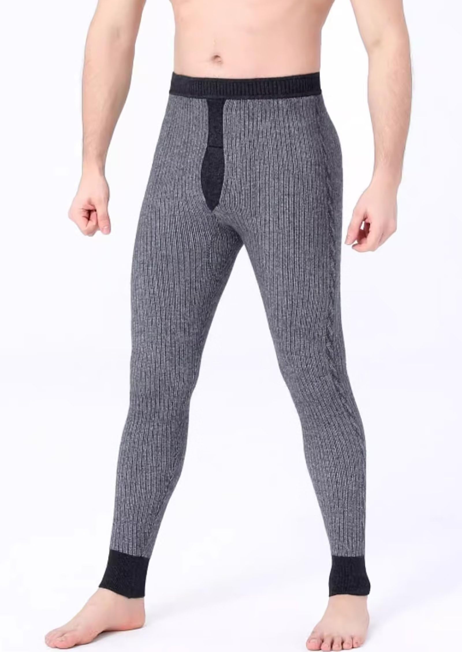 Ropa Interior Térmica de Invierno Capa Base Pantalones Suaves 100% Cachemira Leggings Pantalones de Compresión para Caminar Senderismo Caza Esquí