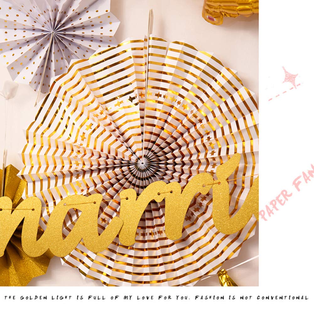 Kit de globos for fiesta de bodas de cumpleaños, decoraciones, 6 piezas de abanicos de papel colgantes, decoraciones de abanicos de papel tisú, decoraciones de arcoíris, papel colgante, decoraciones d