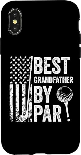 Miniatura 1 de iPhone XXS Best Grandfather By Par USA Golf Fathers Day Golfing Dad Case