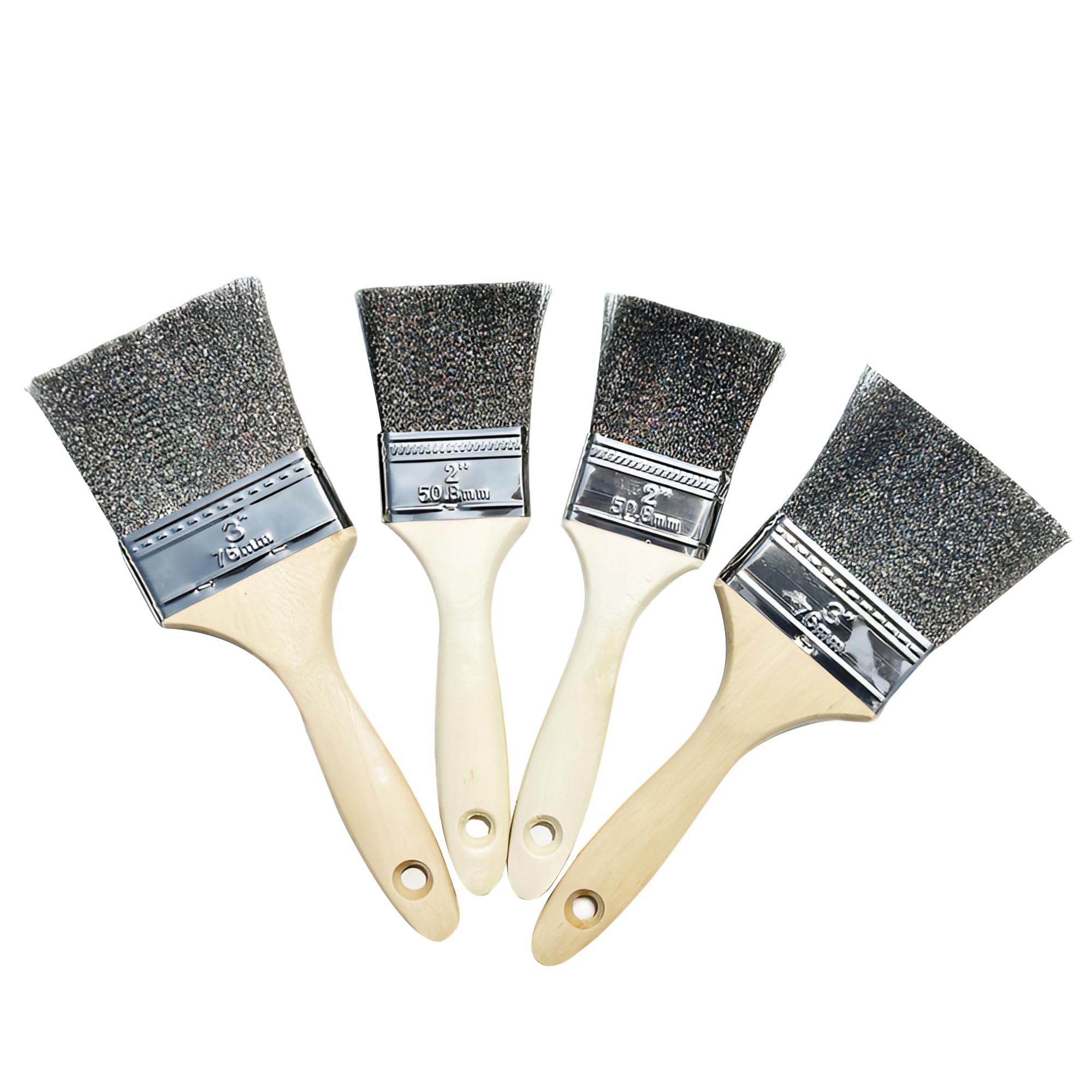 Stainless Steel Wire Brush Set - Rust & Paint Removal -1
