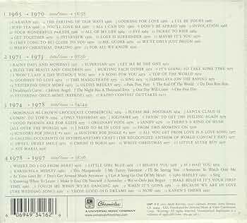 CARPENTERS ベストヒット集 1965-1982 CARPENTERS - Carpenters - Yesterday Once More: Greatest Hits