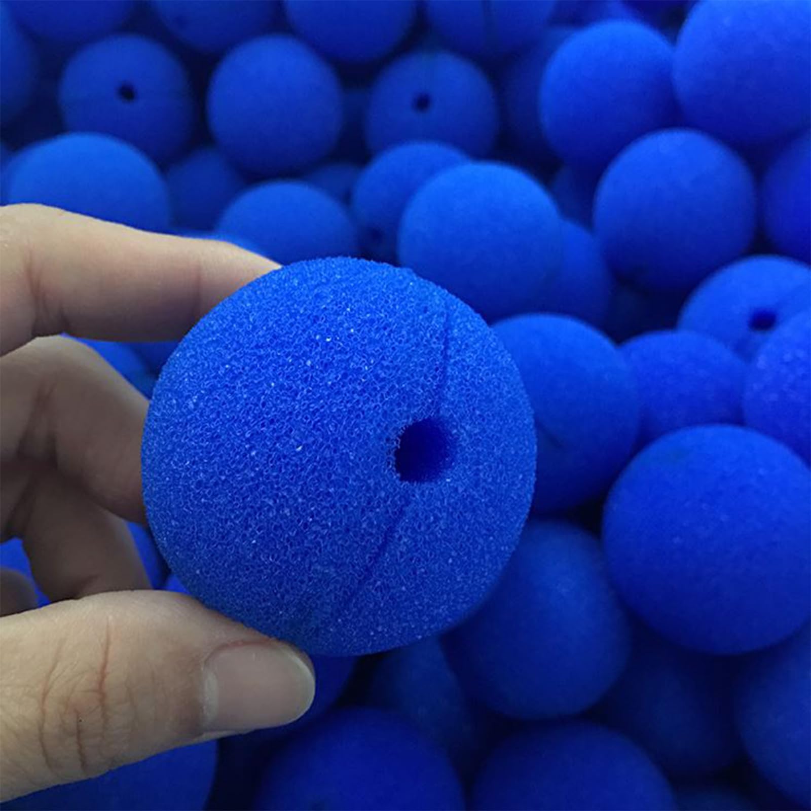 30 Pezzi Naso Blu da Clown, Schiuma per Il Naso da Clown, Naso Cosplay, Ottimo per La Giornata Del Naso, Feste di Famiglia, Circo, Danza e Halloween(Blu)