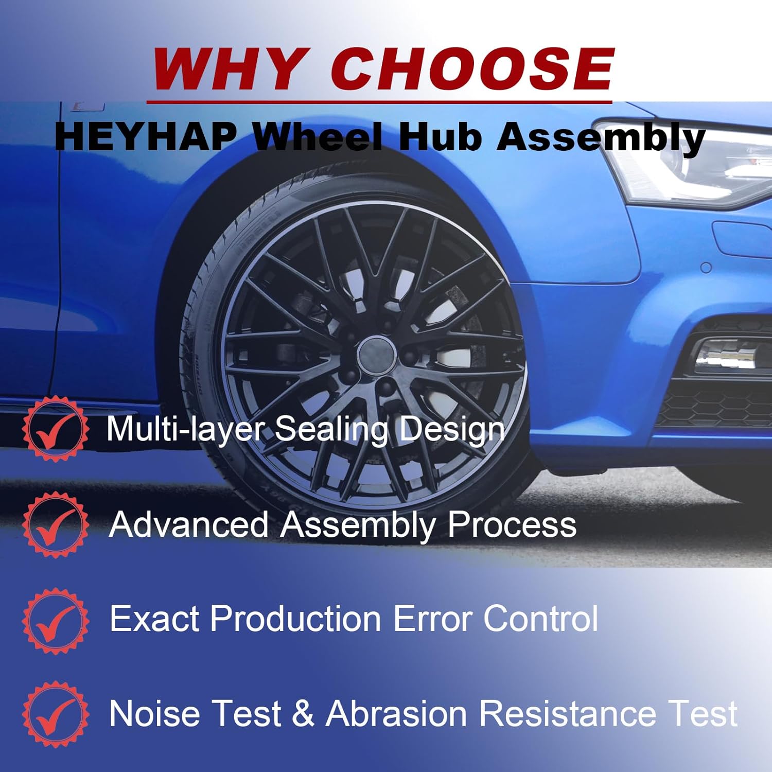 513286 Front Wheel Bearing and Hub Assembly Compatible with 2009-2020 Dodge Journey 5 Lugs