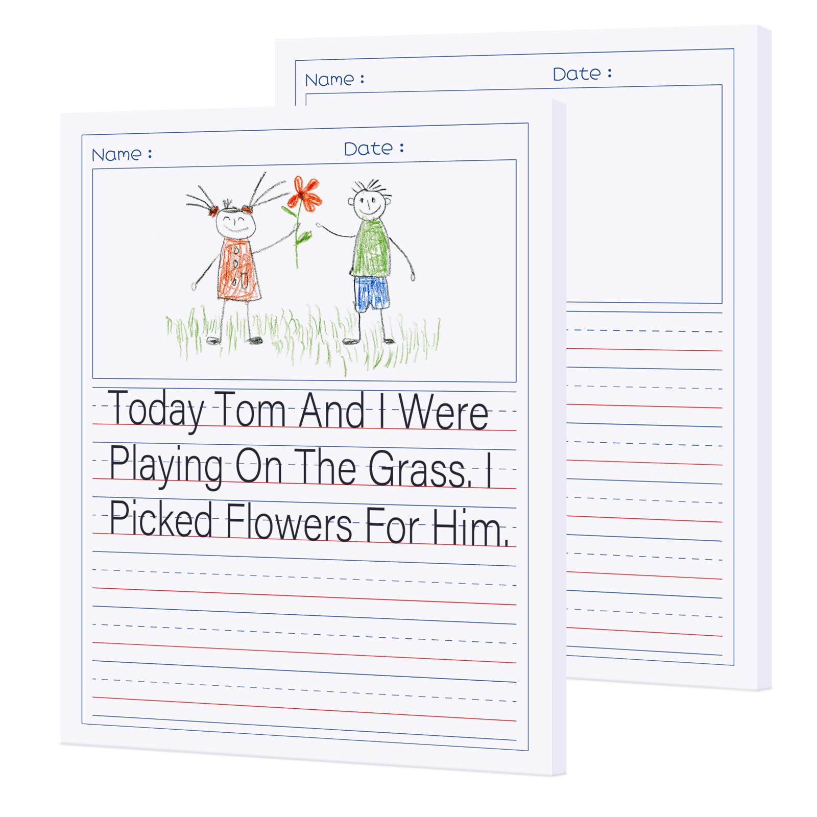 Papier à écrire pour débutants zmybcpack enfants bloc notes composition 100 f