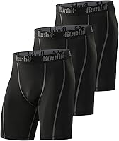Runhit Men's Compression Shorts - Spandex Running Underwear for Workouts, Anti-Chafe Muscle Support, Moisture-Wicking Athletic Tights