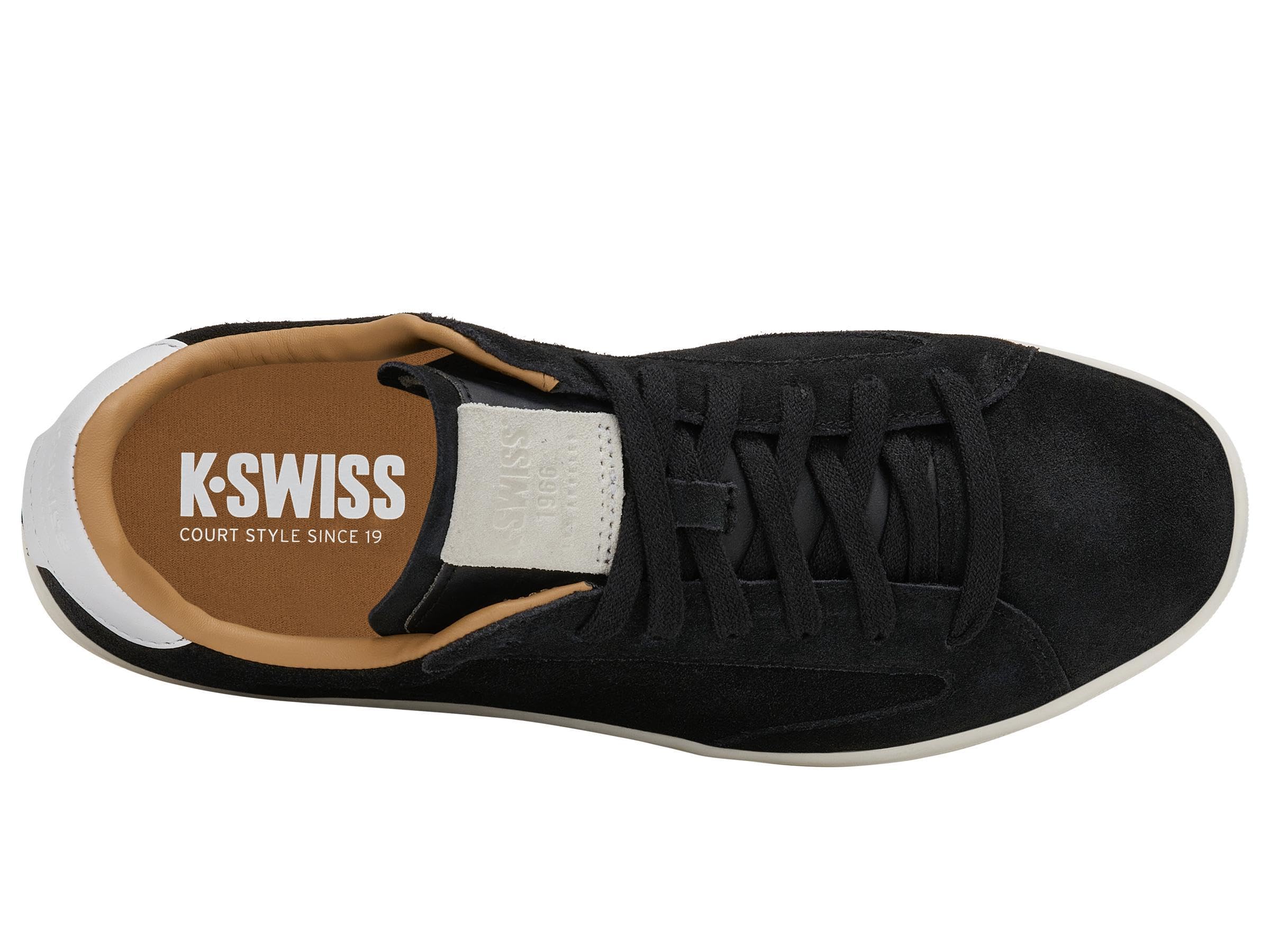 K-Swiss Herren Lozan Klub SDE Sneaker, Black/White/Indian Tan/Snow White/DK Gum, 39 EU – Ansicht 5