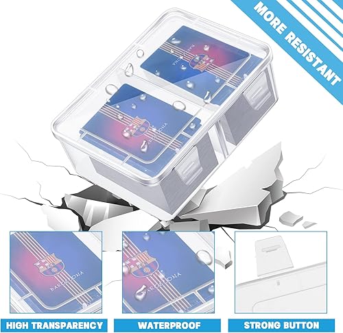 Miniatura 3 de Caja de almacenamiento de 300 tarjetas compatible con MTG TCG, caja de almacenamiento de tarjetas coleccionables de plástico transparente con